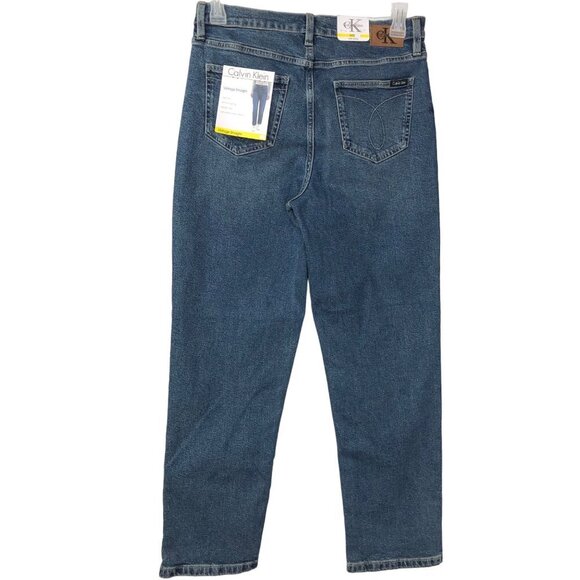 CALVIN KLEIN HIGH RISE VINTAGE STRAIGHT JEANS NEW WITH TAG - Picture 8 of 12